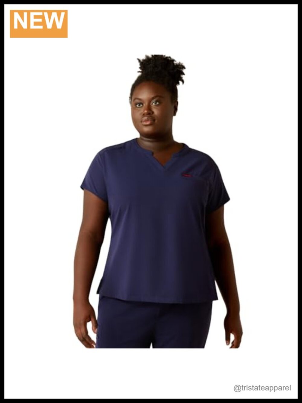 Eliza Scrub Top Women's V-Neck Cap Sleeve Stretch Nurse Medical Workwear